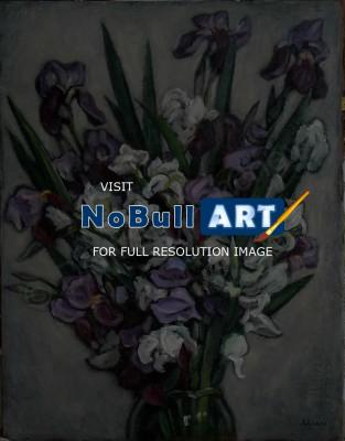 Still Life - Flowers - Oil On Canvas