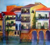 Paradise Living - Watercolor Paintings - By Dottie Kinn, Realism Painting Artist