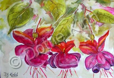 Florals - Fushcia - Watercolor