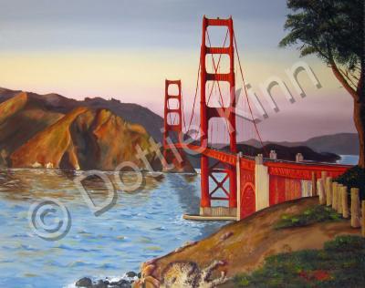 Landscapes - Golden Gate Bridge - Oil