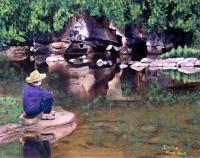 Landscapes - Man Of Prayer - Oil