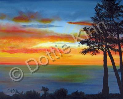 Waterscapes - Sunset III - Oil