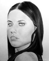 Adriana Lima - Pencil Drawings - By Kevan Tollefson, Freehand Drawing Artist