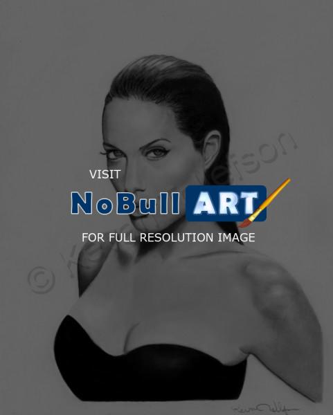 Pencil Portraits - Angelina Jolie - Pencil