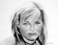 Portrait Of Sara - Pencil Drawings - By Kevan Tollefson, Freehand Drawing Artist