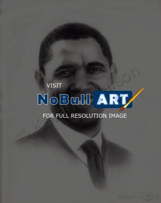 Pencil Portraits - President Obama - Pencil