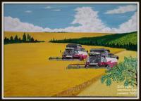 Harvest M Dobrogea - Oil On Canavas Paintings - By Plamen Stanchev, Oil On Canavas Painting Artist