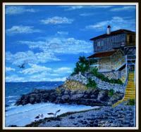 Sozopol - Oil On Canavas Paintings - By Plamen Stanchev, Oil On Canavas Painting Artist