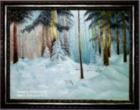 Winter In The Mountains - Oil On Canavas Paintings - By Plamen Stanchev, Oil On Canavas Painting Artist