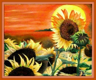 Painting - Sunflowers - Oil On Canavas