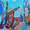 Cold Meal - Acrylic Paintings - By Reza Sayyad Soufdoost, Abstract Painting Artist