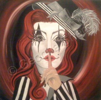 Clown - The Secret - Oil On Canvas