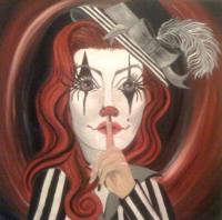 Clown - The Secret - Oil On Canvas
