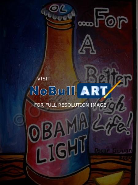 Popart - Obama Light - Acrylic
