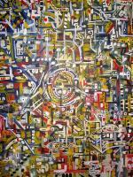 Matrix - Acrylic Paintings - By Oscar Galvan, Abstract Painting Artist