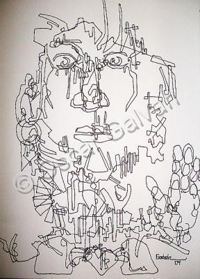 Abstract - Left Behind 2 - Pen And Ink