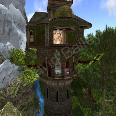 Fantasy - Tree House - Digital Video Game Photography