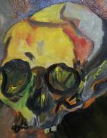 Scull - Acrylics Paintings - By Solo-Vejas Solovejus, Acrylic Painting Artist
