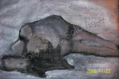 Erotic - Lying - Acrylics