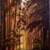 Pine Forest - Canvas Paintings - By Benedictus II, Realism Painting Artist