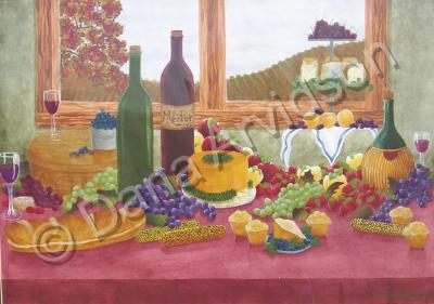 Tuscany - The Banquet - Acrylic