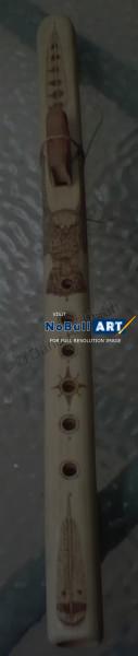 Musical Instruments - Native American Flute - Pyrography