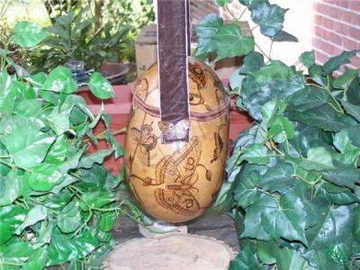 Nature - Butterfly Purse Side - Pyrography