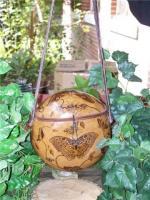 Nature - Butterfly Purse Front - Pyrography