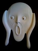 Memory Of Edvard Munchs The Scream - Acrylic Resin Sculptures - By Juergen Rode, Relief Image Sculpture Artist