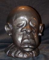 Deep Thought - Plaster Sculptures - By Bruce Blakeley, Hand Sculptured Sculpture Artist