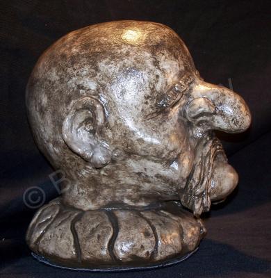 Head Collection - Ancient Biker Head - Plaster