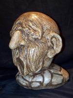 Wise Man - Plaster Sculptures - By Bruce Blakeley, Hand Sculptured Sculpture Artist