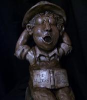 Country School Boy - Plaster Sculptures - By Bruce Blakeley, Hand Sculptured Sculpture Artist