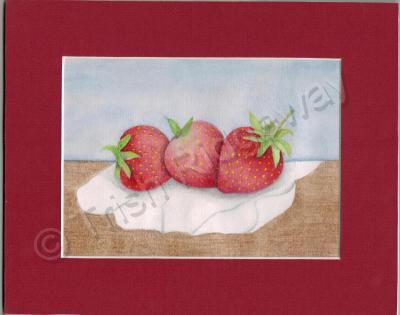 Art Work - Strawberrie Amigos - Watercolor