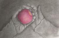 Grandmas Hands - Pastels Other - By Trish Ridgeway, Fingers Other Artist