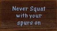 Spurs - Acrylic Woodwork - By Trish Ridgeway, Brush Woodwork Artist