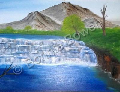 Home Inspired - Desert Rolling Falls - Oil On Canvas