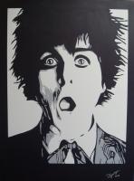 Billie Joe Armstrong - Acrylic Paintings - By Desmond George, Paintings Painting Artist