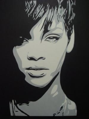 Pop Art - Rihanna - Acrylic