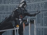 Star Wars Scene - Acrylic Paintings - By Desmond George, Paintings Painting Artist