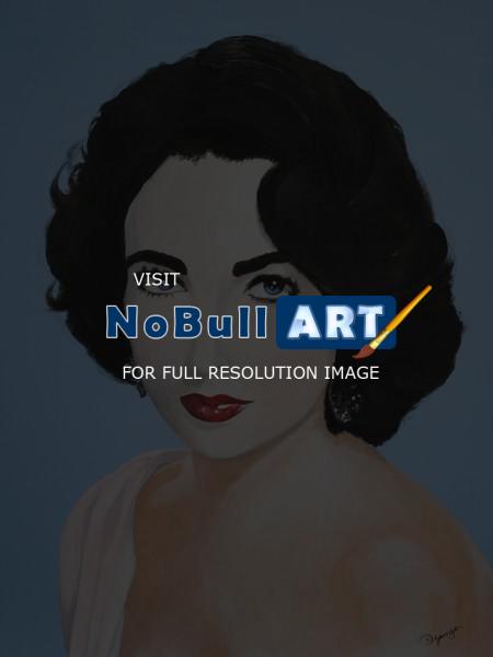 Portrait - Elizabeth Taylor - Acrylic