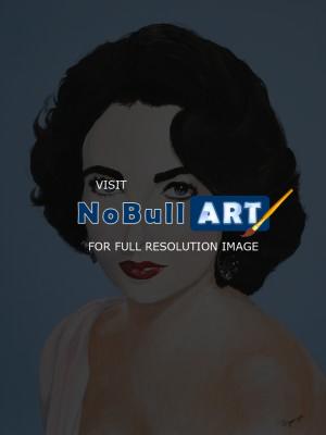 Portrait - Elizabeth Taylor - Acrylic