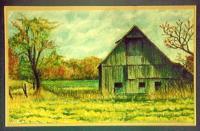 Landscapes - Barn In Fall - Pastels