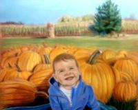 Pumpkin Prince - Pastels Paintings - By Kevin Gaffney, Realism Painting Artist