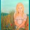 Flowergirl - Pastels Paintings - By Kevin Gaffney, Realism Painting Artist