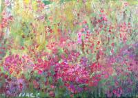 Spring Field - Acrylic Paintings - By Allen Nace, Impressionism Painting Artist