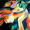 Immortal Love - Sold - Acrylic On Canvas Paintings - By Helena Wierzbicki, Contemporary Painting Artist