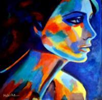 Colorful Energy - Shadows And Silence - Sold - Acrylic On Canvas