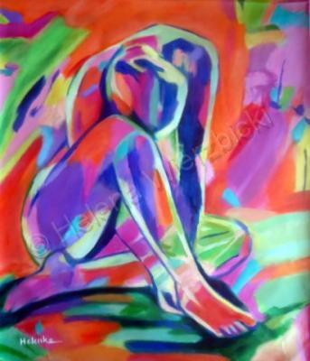 Colorful Energy - Sorrows - Sold - Acrylic On Canvas