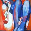 Meditative - Acrylic On Canvas Paintings - By Helena Wierzbicki, Contemporary Painting Artist